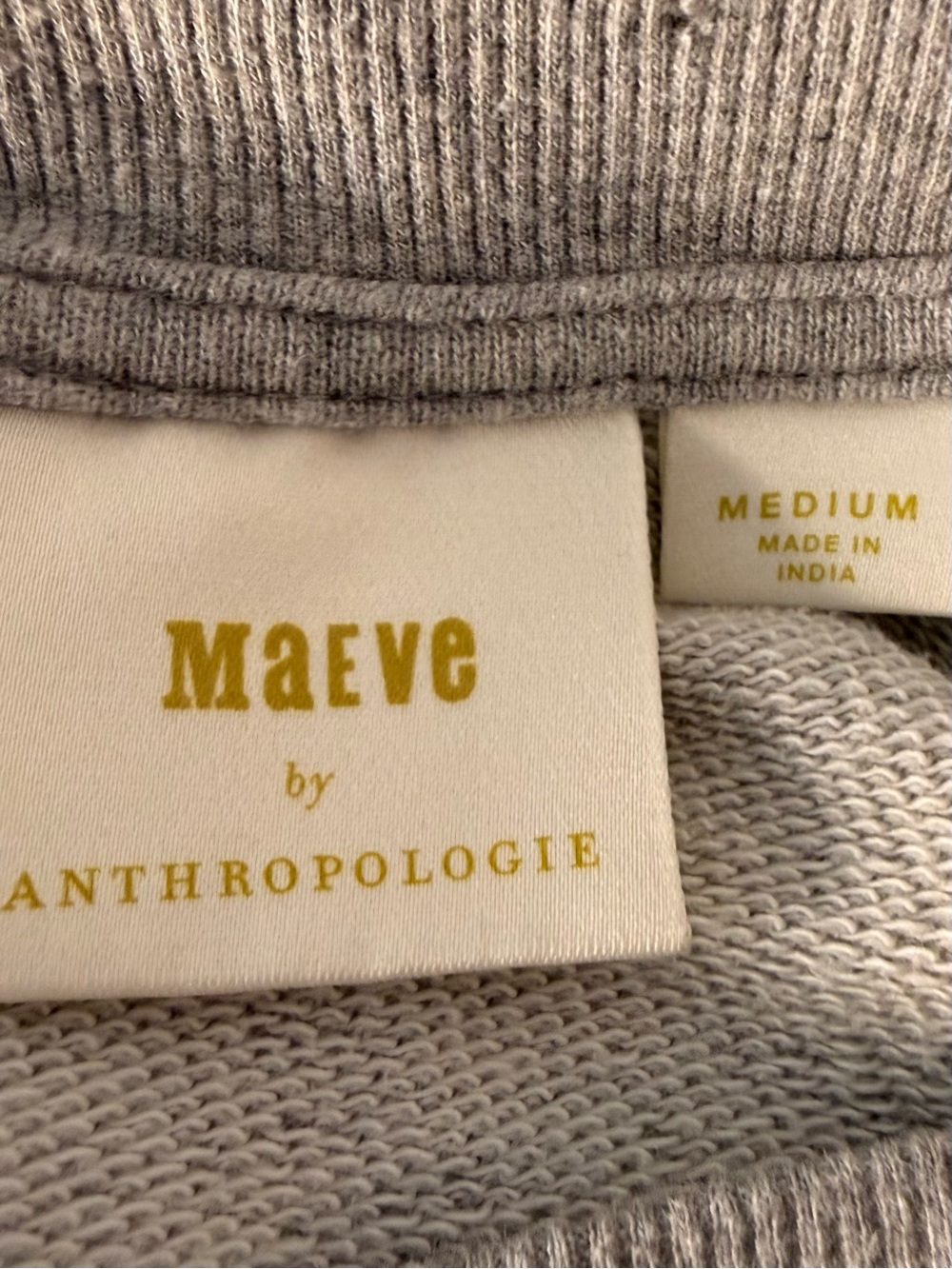 Anthropologie Light Gray Sweatshirt with Multicolor Floral Embroidery - Picture 8 of 11